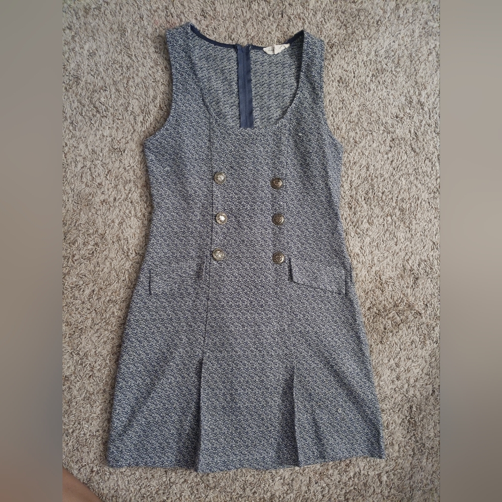 Kingston Blue and White Knit dress